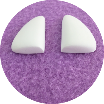 Triangle Blank Polished Puppet Eyes - 0