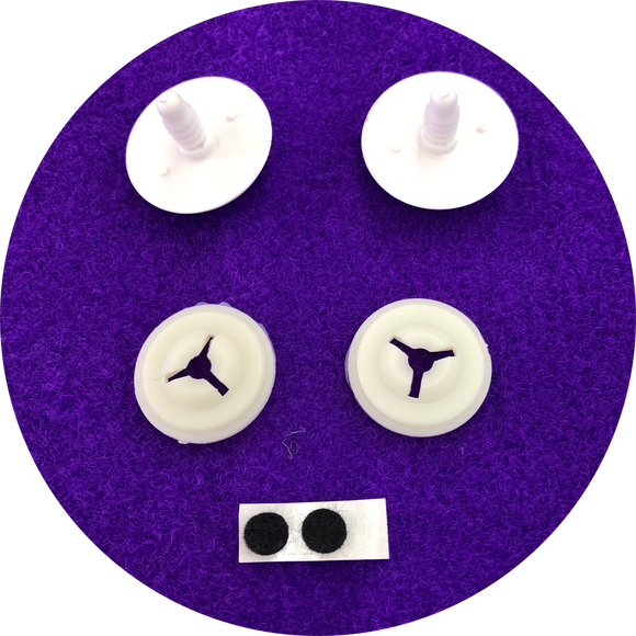 35mm Bean Eyes with Plastic Fastener